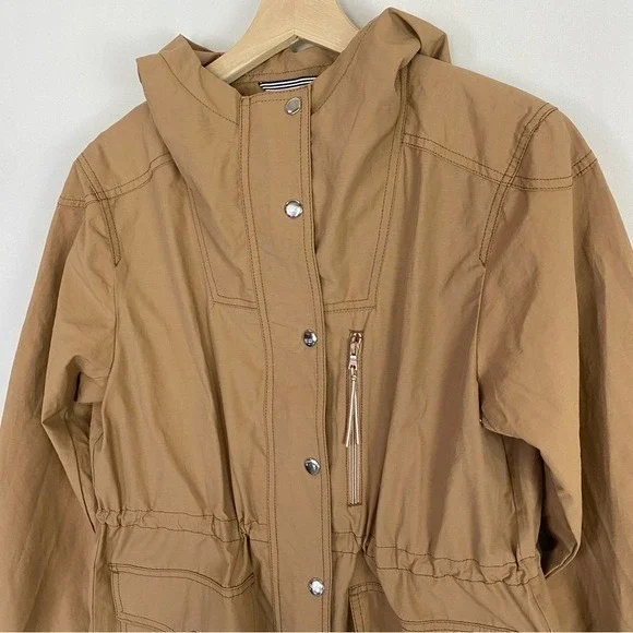 J Crew Relaxed Perfect‎ Lightweight Jacket Pale Mocha Tan Size X-Small - Picture 3 of 6